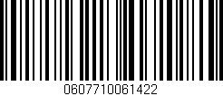 Código de barras (EAN, GTIN, SKU, ISBN): '0607710061422'