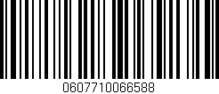 Código de barras (EAN, GTIN, SKU, ISBN): '0607710066588'