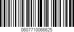 Código de barras (EAN, GTIN, SKU, ISBN): '0607710066625'