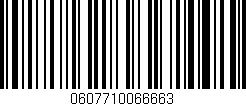 Código de barras (EAN, GTIN, SKU, ISBN): '0607710066663'
