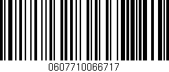 Código de barras (EAN, GTIN, SKU, ISBN): '0607710066717'