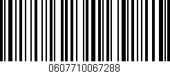 Código de barras (EAN, GTIN, SKU, ISBN): '0607710067288'
