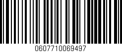 Código de barras (EAN, GTIN, SKU, ISBN): '0607710069497'