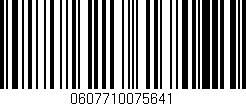 Código de barras (EAN, GTIN, SKU, ISBN): '0607710075641'