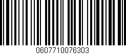 Código de barras (EAN, GTIN, SKU, ISBN): '0607710076303'