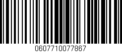 Código de barras (EAN, GTIN, SKU, ISBN): '0607710077867'