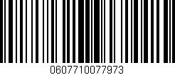 Código de barras (EAN, GTIN, SKU, ISBN): '0607710077973'