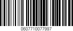 Código de barras (EAN, GTIN, SKU, ISBN): '0607710077997'