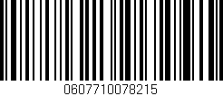 Código de barras (EAN, GTIN, SKU, ISBN): '0607710078215'
