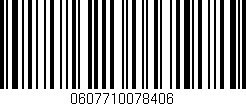 Código de barras (EAN, GTIN, SKU, ISBN): '0607710078406'