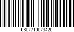 Código de barras (EAN, GTIN, SKU, ISBN): '0607710078420'