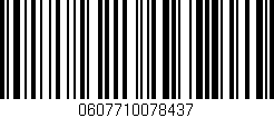 Código de barras (EAN, GTIN, SKU, ISBN): '0607710078437'