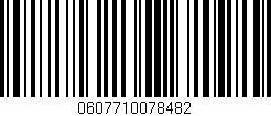 Código de barras (EAN, GTIN, SKU, ISBN): '0607710078482'
