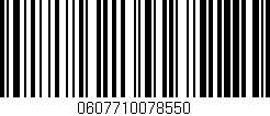 Código de barras (EAN, GTIN, SKU, ISBN): '0607710078550'