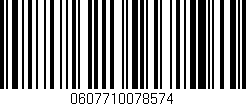 Código de barras (EAN, GTIN, SKU, ISBN): '0607710078574'