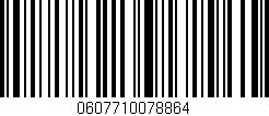 Código de barras (EAN, GTIN, SKU, ISBN): '0607710078864'