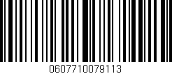Código de barras (EAN, GTIN, SKU, ISBN): '0607710079113'