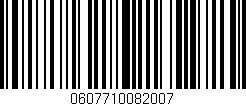 Código de barras (EAN, GTIN, SKU, ISBN): '0607710082007'