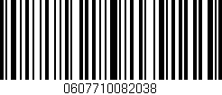 Código de barras (EAN, GTIN, SKU, ISBN): '0607710082038'