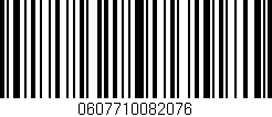 Código de barras (EAN, GTIN, SKU, ISBN): '0607710082076'