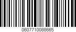 Código de barras (EAN, GTIN, SKU, ISBN): '0607710088665'