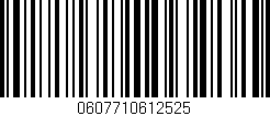 Código de barras (EAN, GTIN, SKU, ISBN): '0607710612525'
