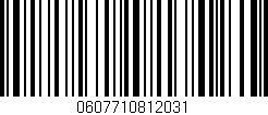 Código de barras (EAN, GTIN, SKU, ISBN): '0607710812031'