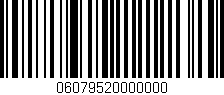 Código de barras (EAN, GTIN, SKU, ISBN): '06079520000000'