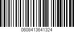 Código de barras (EAN, GTIN, SKU, ISBN): '0608413641324'