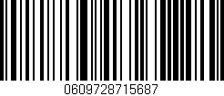 Código de barras (EAN, GTIN, SKU, ISBN): '0609728715687'