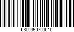 Código de barras (EAN, GTIN, SKU, ISBN): '0609859703010'