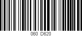 Código de barras (EAN, GTIN, SKU, ISBN): '060/D620'