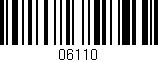Código de barras (EAN, GTIN, SKU, ISBN): '06110'