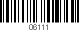 Código de barras (EAN, GTIN, SKU, ISBN): '06111'