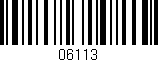 Código de barras (EAN, GTIN, SKU, ISBN): '06113'