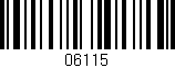 Código de barras (EAN, GTIN, SKU, ISBN): '06115'