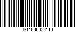 Código de barras (EAN, GTIN, SKU, ISBN): '0611830923119'