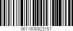 Código de barras (EAN, GTIN, SKU, ISBN): '0611830923157'