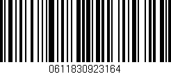 Código de barras (EAN, GTIN, SKU, ISBN): '0611830923164'