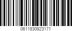 Código de barras (EAN, GTIN, SKU, ISBN): '0611830923171'