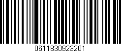 Código de barras (EAN, GTIN, SKU, ISBN): '0611830923201'