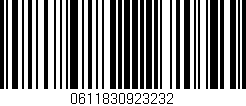 Código de barras (EAN, GTIN, SKU, ISBN): '0611830923232'