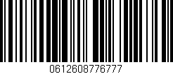 Código de barras (EAN, GTIN, SKU, ISBN): '0612608776777'