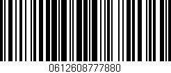 Código de barras (EAN, GTIN, SKU, ISBN): '0612608777880'