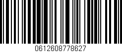 Código de barras (EAN, GTIN, SKU, ISBN): '0612608778627'