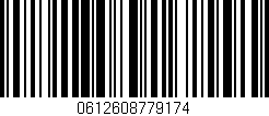 Código de barras (EAN, GTIN, SKU, ISBN): '0612608779174'
