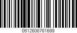 Código de barras (EAN, GTIN, SKU, ISBN): '0612608781689'