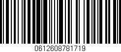 Código de barras (EAN, GTIN, SKU, ISBN): '0612608781719'