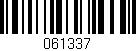 Código de barras (EAN, GTIN, SKU, ISBN): '061337'