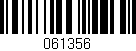 Código de barras (EAN, GTIN, SKU, ISBN): '061356'